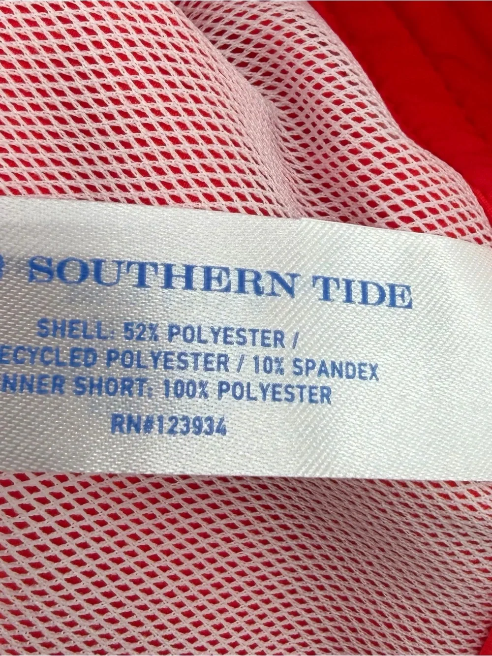 Southern Tide shelter cove poppy red swim trunks men’s XXL NWT vacation resort